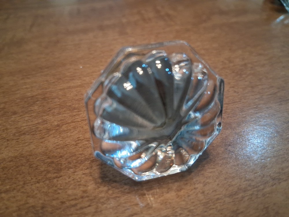 Antique Glass Drawer Pull Knobs Set Of 4 Octagon Shape