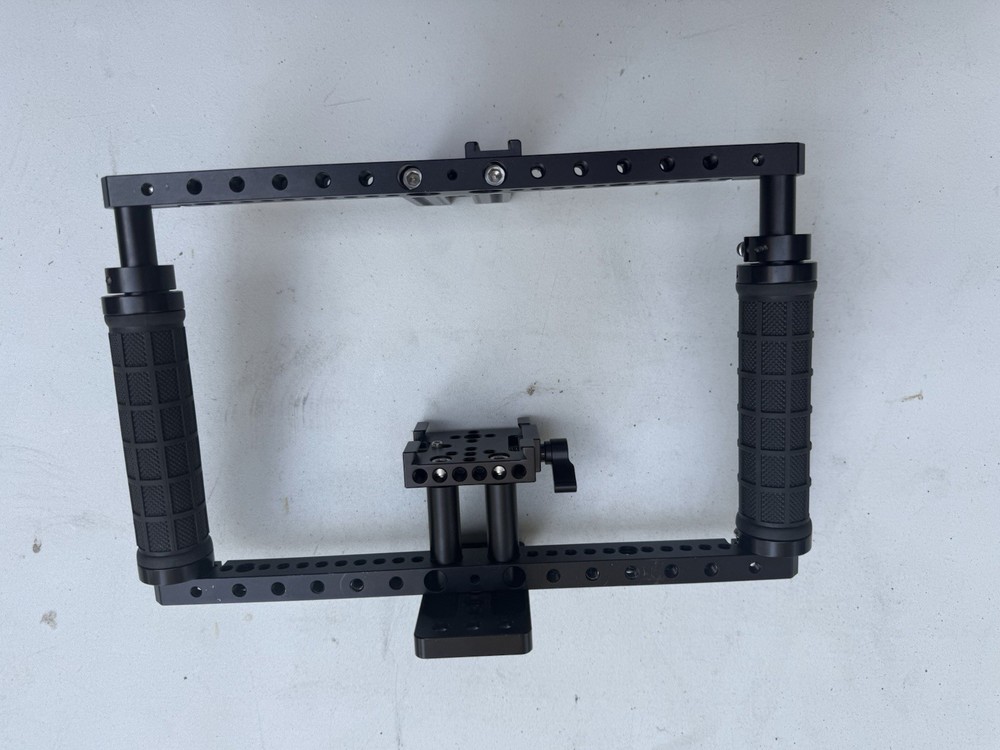 CAMVATE Battery Grip Camera Cage Adjustable with Quick Release Baseplate - 1772