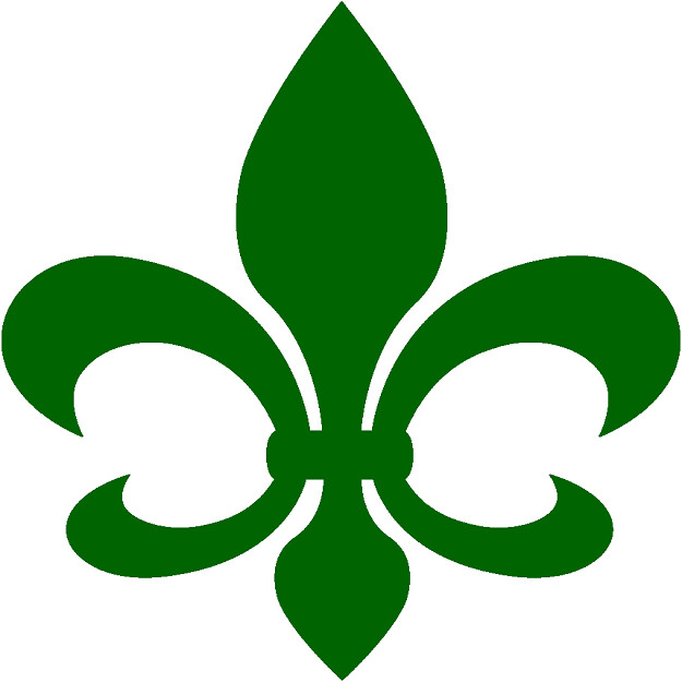 30 Custom Green Fleur De Lis Personalized Address Labels