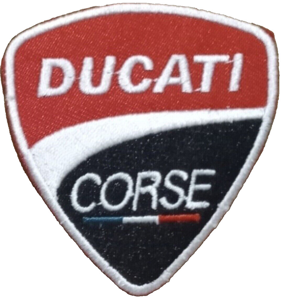 FABULOUS DUCATI CORSE EMBROIDERED IRON-ON PATCH...