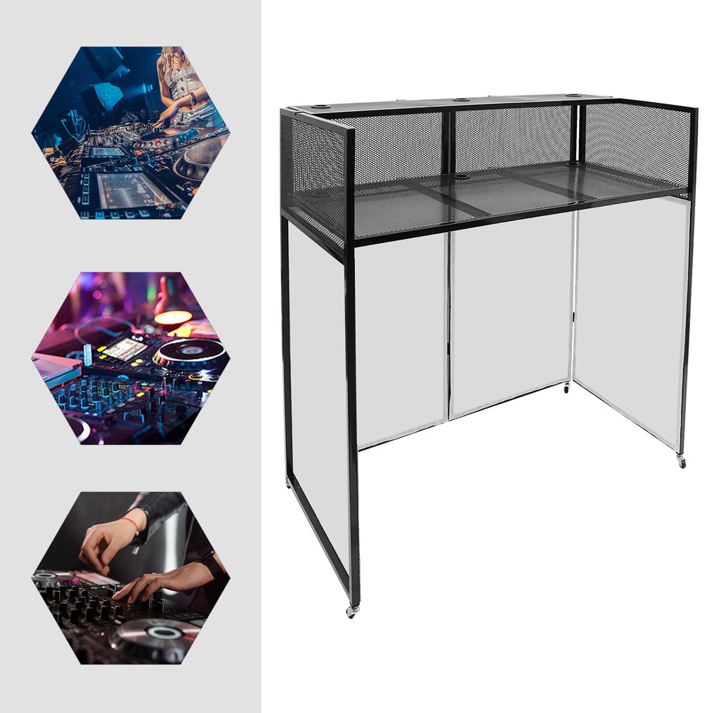 DJ Rolling Display Stand DJ Event Booth Facade DJ Facade Booth Table Portable