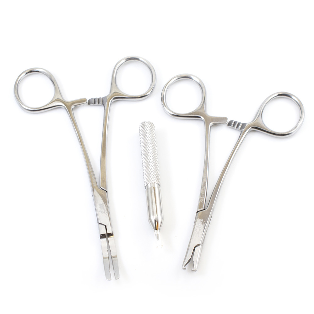 Pack of 3 Dermal Piercing Tools Dermal Anchor Holder and Insertion Tools