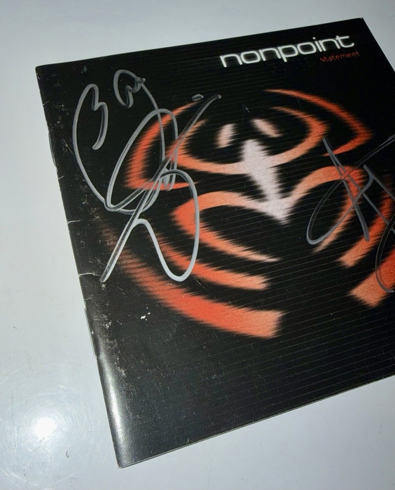 Nonpoint Statement SIGNED CD Cover Insert Autographed