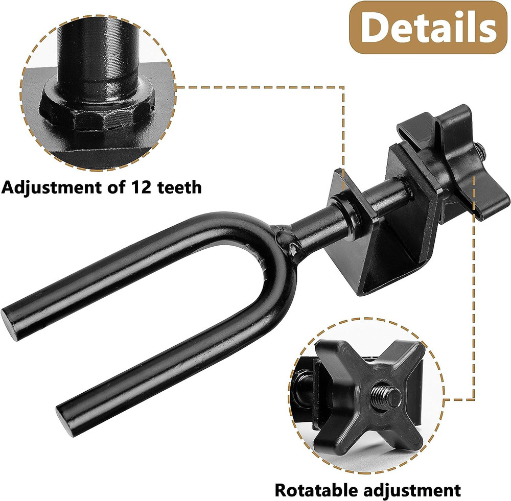 Tree Stand Bow Holder- 12 Teeth Adjustable Hunting Bow Holder- Easy Installation