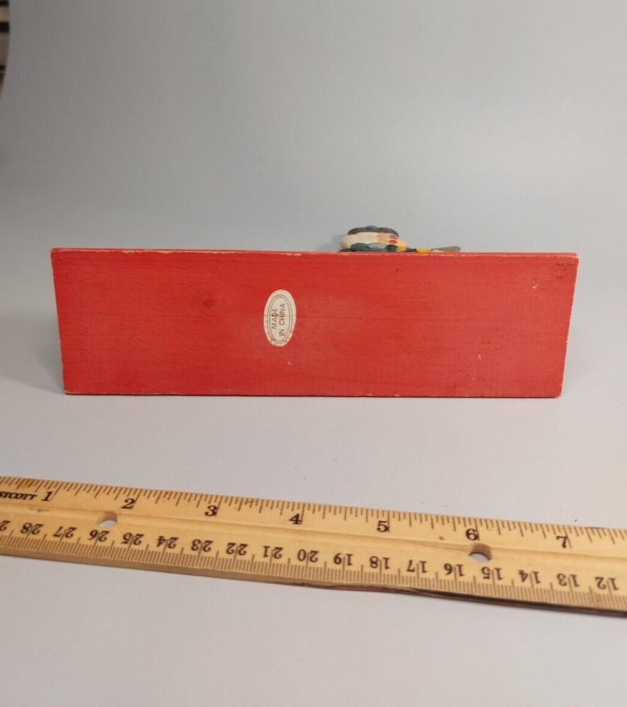 Cast Iron Painted Soldier Nut Cracker on wood base