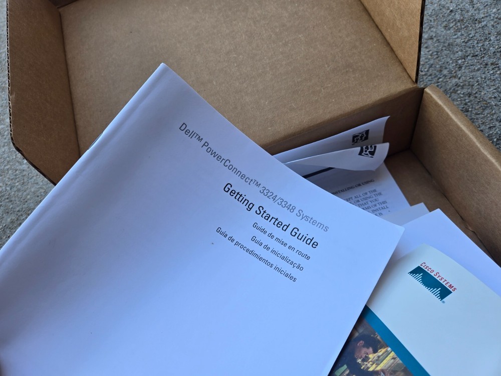 Dell PowerConnect 3324/3348 Getting Started Guide Manual screws etc