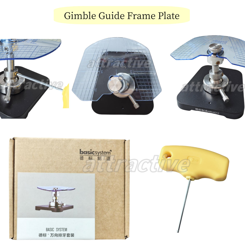 Dental Denture Alignment Basic Guide Frame Magnetic Plate Fits Amann Girrbach