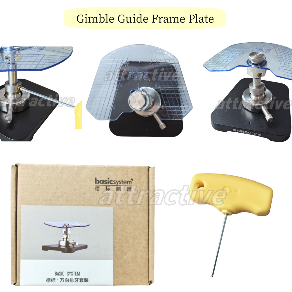 Dental Denture Alignment Basic Guide Frame Magnetic Plate Fits Amann Girrbach