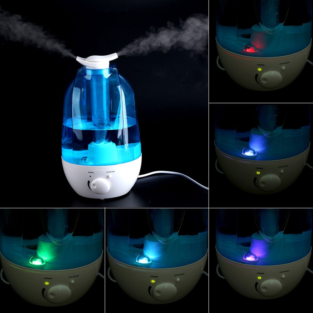 4L Ultrasonic Humidifier Diffuser LED Light Home Mist Maker Air Purifier KRI MF
