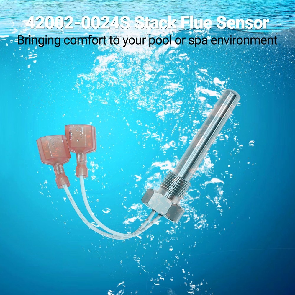 Funmit 42002-0024S Stack Flue Sensor Replacement for Pentair Spa Heater White