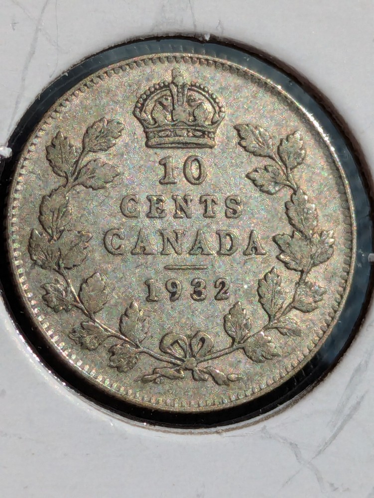 1932 Canada 10 Cents - VF Nice One