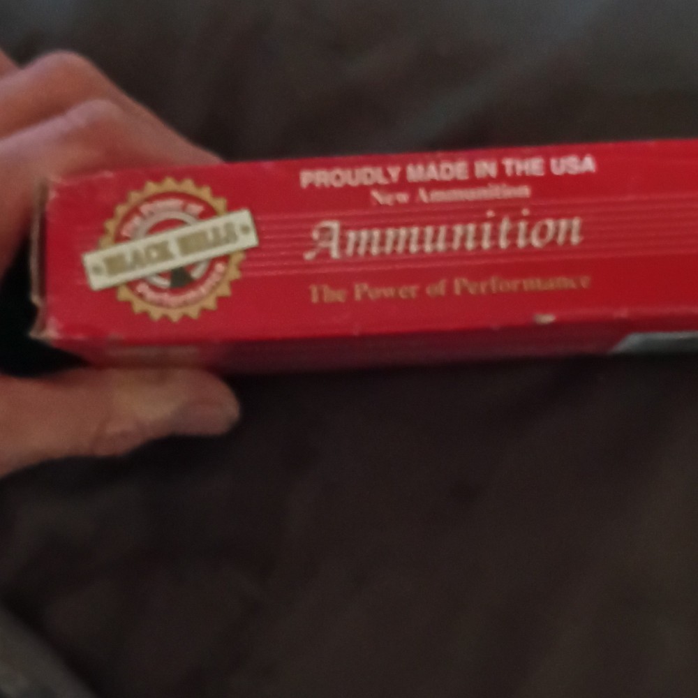 Black Hills Ammunition .308 Win Match Ammo Box, Cardboard