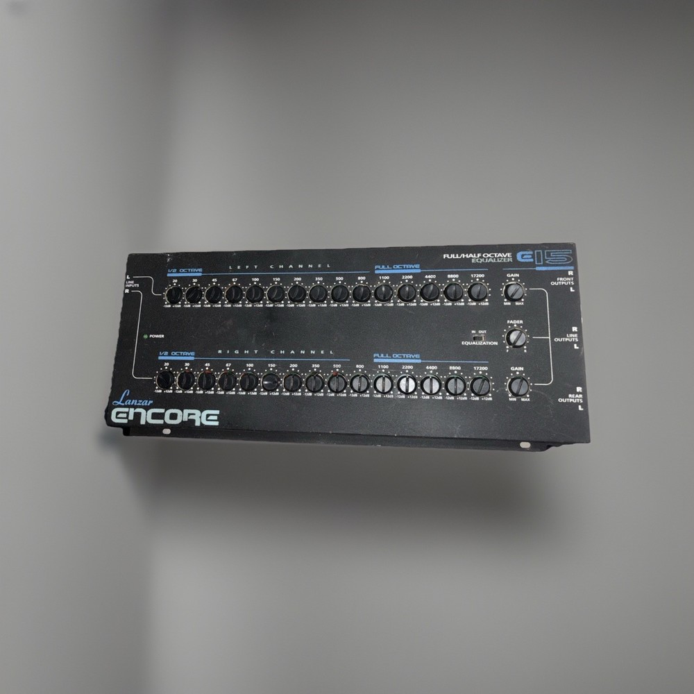 Lanzar E15 Encore Full/Half Octave Equalizer Rare Condition