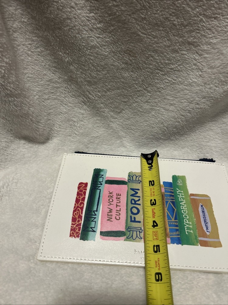 Kate Spade Bookshelf Pencil Pouch Cosmetic Case