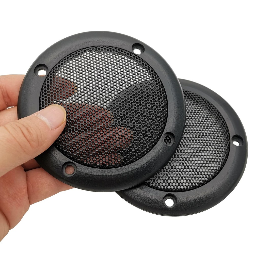 2pcs 3.5inch Mesh Speaker Grill Covers Guard Protector Speaker Decorative Circle