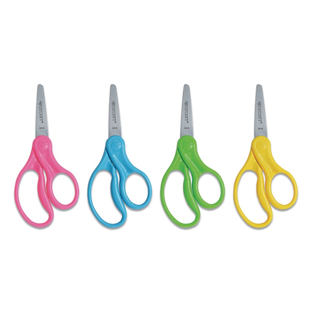 Westcott® Kids Scissors, 5" Pointed, Assorted Colors