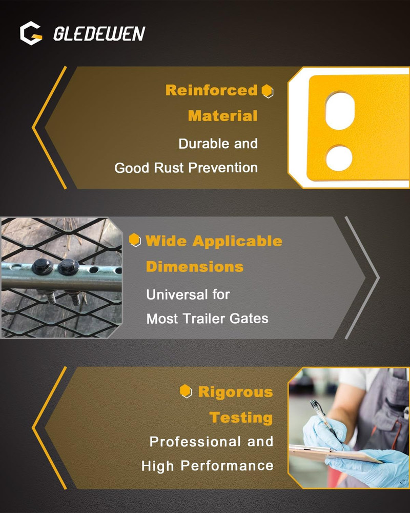 Rapid Latch Tailgate Locking System Trailer Gates Work with Lift Assist Trailer