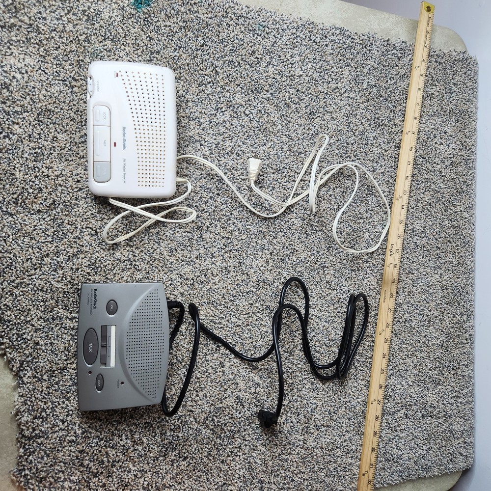 Radio Shack FM Wireless Intercom 43-486 & 43-3105 See Description