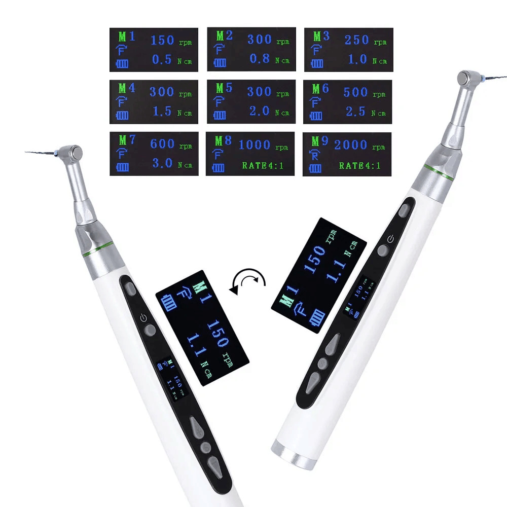 Dental Wireless LED Endo Motor with 12PCS Files 9 Programs Endodontic Treatment