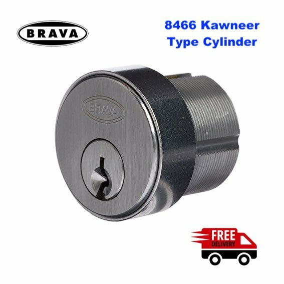 BRAVA 8466 Kawneer Style Round Threaded Lock Cylinder -Free Post In Aust