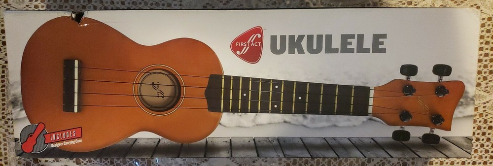 First Act Ukulele kid sized traditional Guitar - With Designer Carrying Case Nib