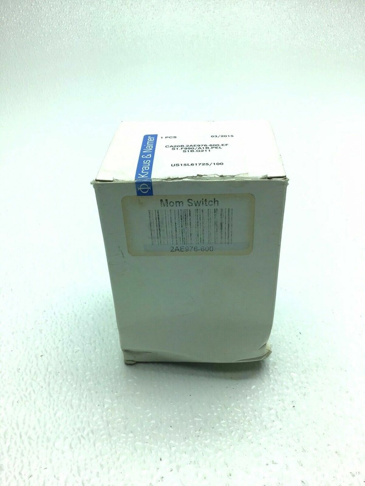 NEW KRAUS & NAIMER 2AE976 MOM SWITCH 2-POSITION ROTARY SWITCH 2AE976-600
