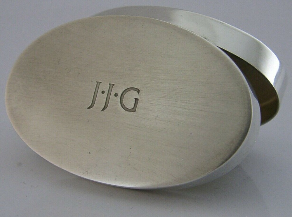 CASED BOXED SOLID STERLING SILVER BOX 1995 GALLAGHER
