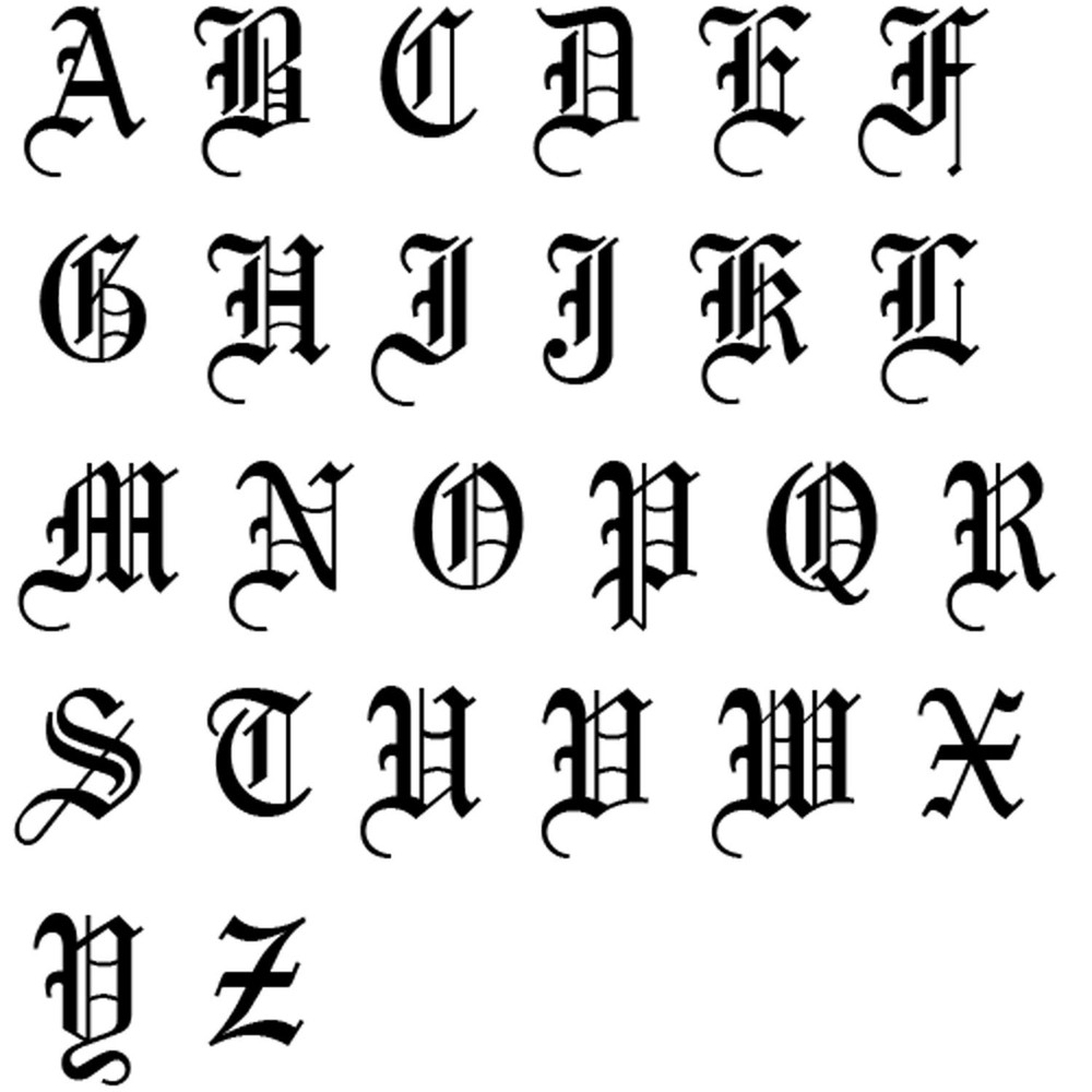 80 Old English Monogram Return Address Labels Personalized Custom Printed