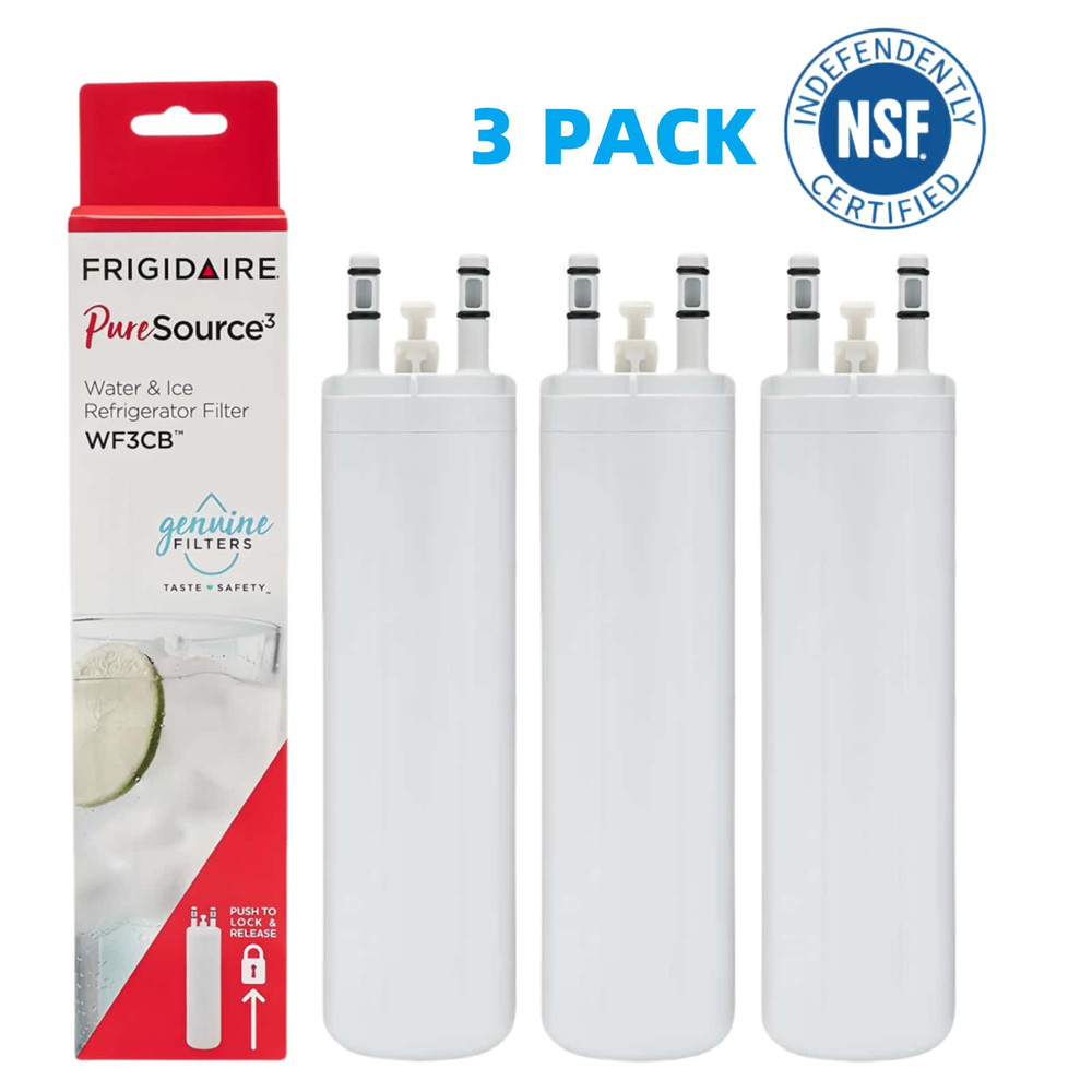 3 PACK Genuine Frigidaire WF3CB Puresource3 Refrigerator Water & Ice Filter US