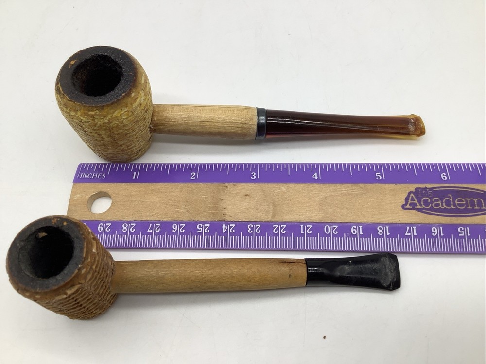 2 Used Vintage Corn Cob Pipes