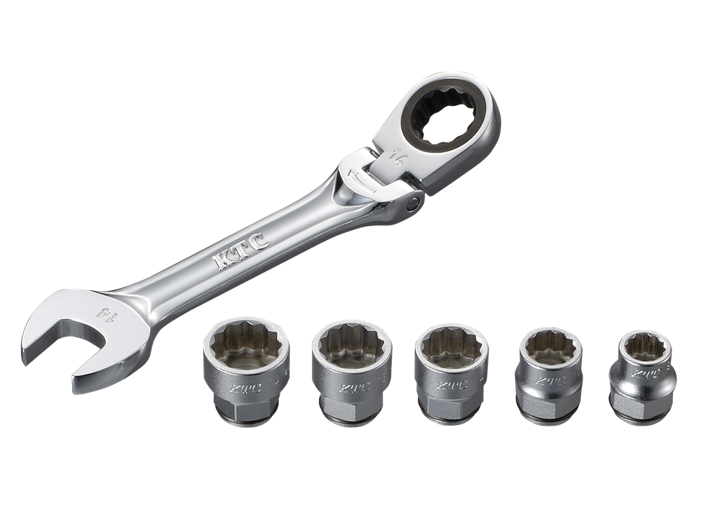 KTC Socket set for ratchet glasses TBZ1406 Japan