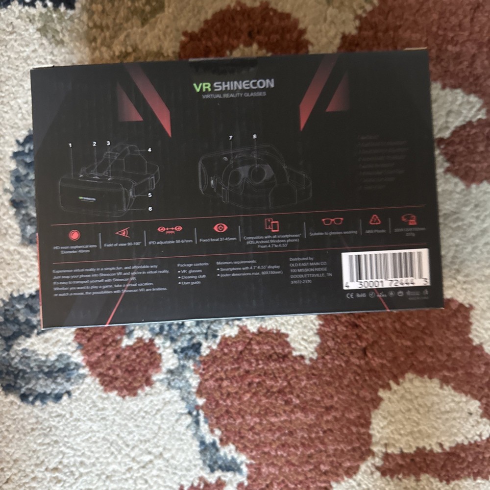 VR Shinecon Gen II Virtual Reality Glasses Smartphone 3D Headset