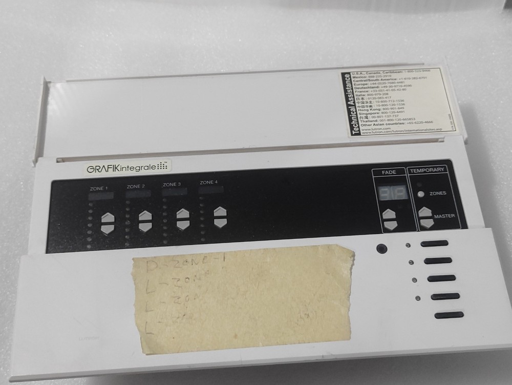 LUTRON GRAFIKintegrale 4 ZONE LIGHTING SCENE CONTROLLER 230V AC