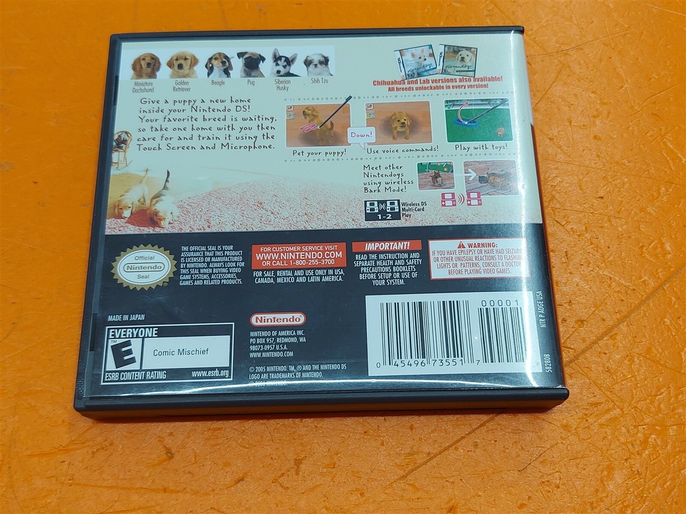 ⭐️⭐️⭐️⭐️⭐️ **EMPTY Game Case** Nintendo DS Nintendogs: Dachshund & Friends