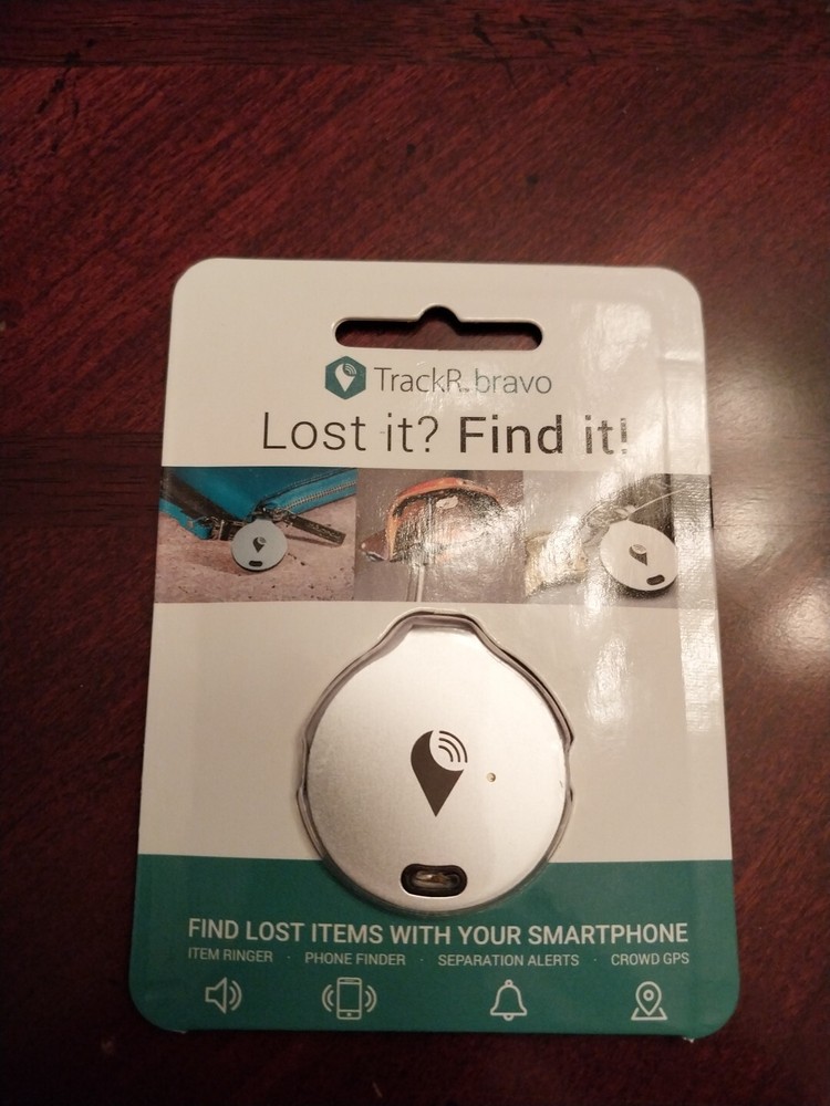 Trackr Bravo GPS Bluetooth Tracking Device - Android Apple Smartphone Find Lost