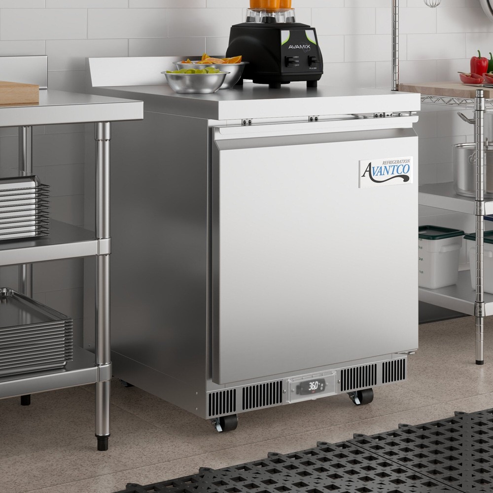 27" VersaHub WiFi-Enabled Front Breathing Worktop Refrigerator with 3 1/2" Backs