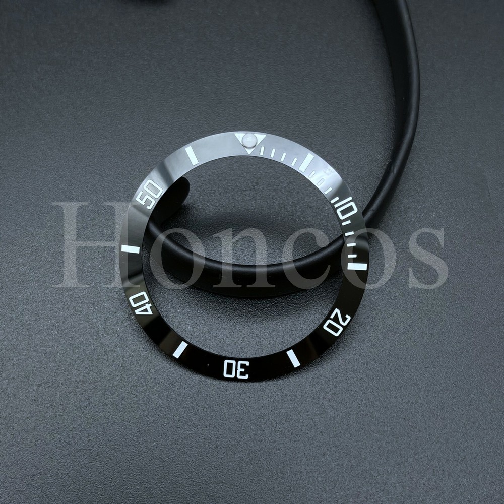 38mm Black Ceramic Bezel Insert Ring Fits For Rolex Sub 40mm Case Watch