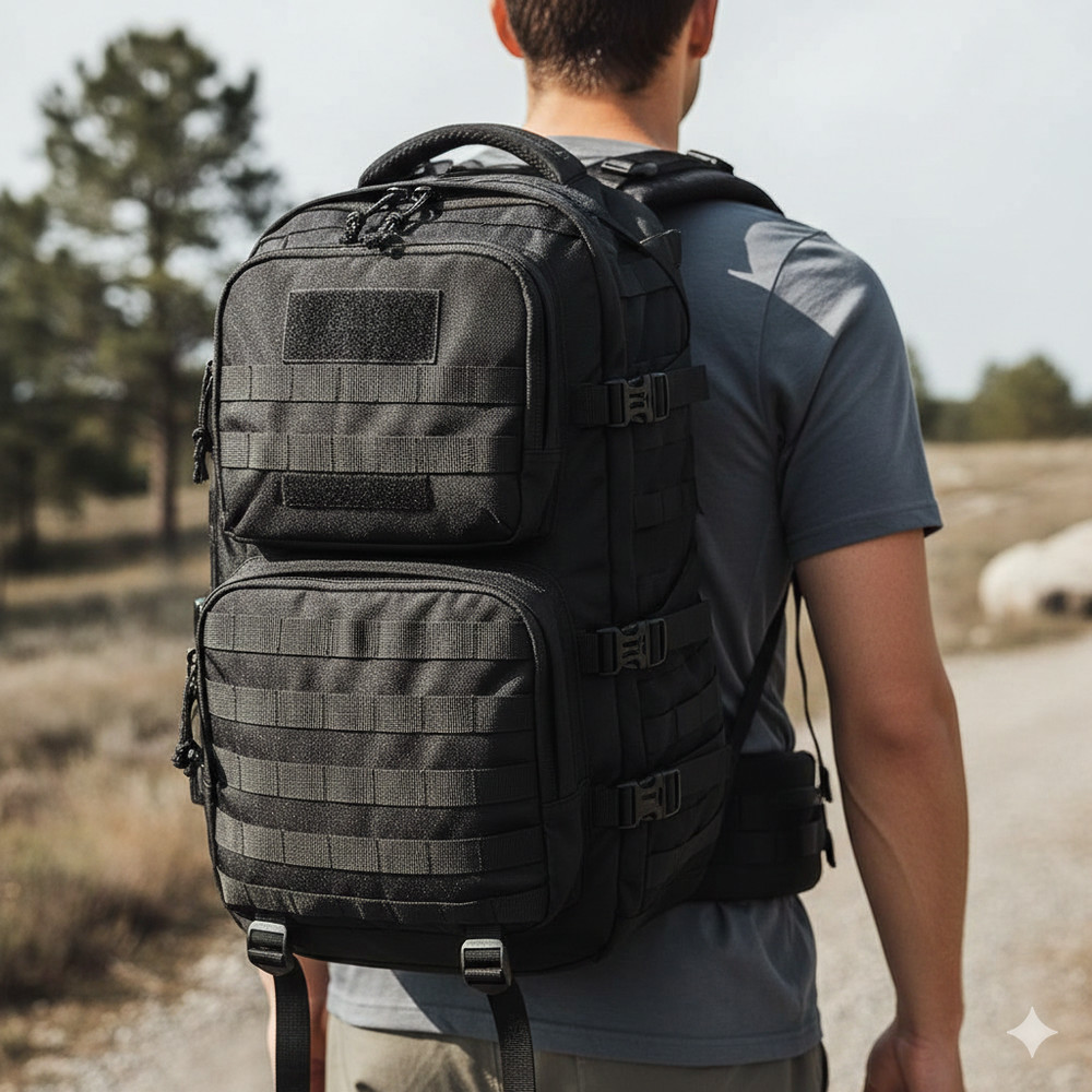 40L Military Tactical Backpack MOLLE | 3-Day Assault Pack Hiking Camping