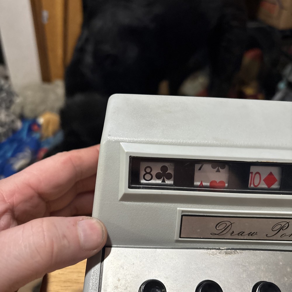 Draw Poker Poker Machine, Vintage, 1971 ,Used Untested
