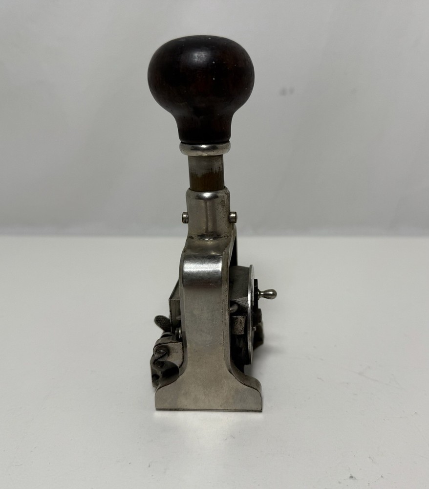 Vintage Bates Numbering Machine 5 Wheels Style Duplicate Consective Repeat