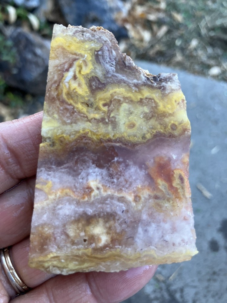 Hyalite Bacon Bubble Opal Slab (Utah)