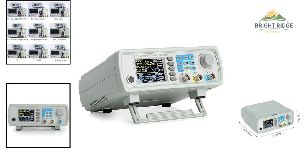 30MHz Dual-Channel Signal Generator with High Precision Waveform Functions