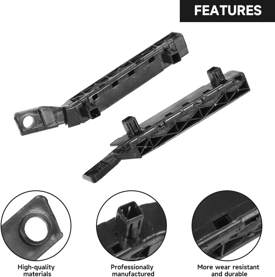 1 Pair Left and Right Side Front Bumper Bracket Bumper Cover Support - Compatibl