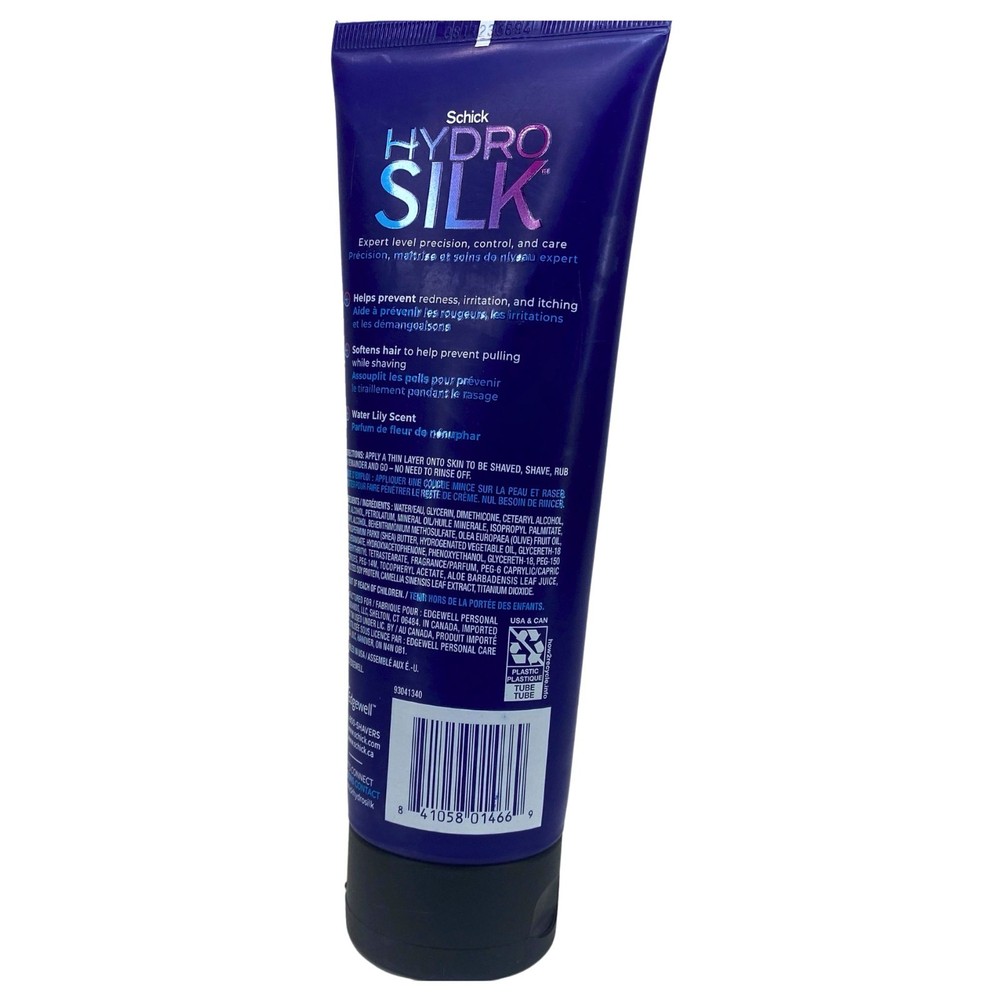 Schick Hydro Silk Expert Care Shave Cream & 24H Moisturizer 8oz 3 Pack Bundle