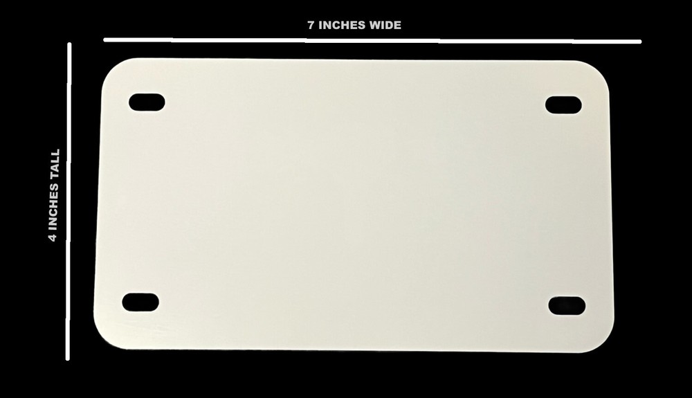 Flames Fire Pattern Print Auto Metal Motorcycle License Plate