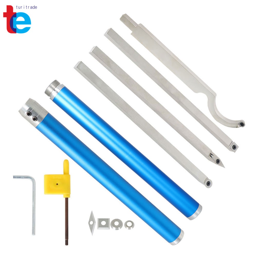 With 4 Extra Replacement Inserts 11" Carbide Lathe Tools, Wood Turning Tools
