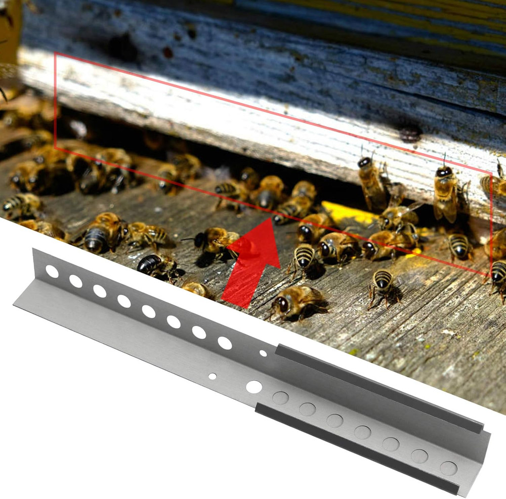 12 Pack Beehive Sliding Mouse Guards for 8 or 10 Frame Bee Hive, Adjustable Bee