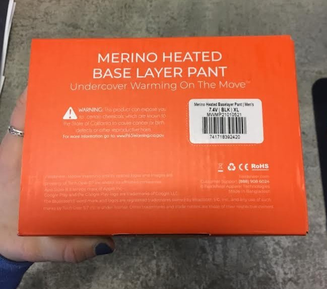 Mobile Warming Mens Merino Heated Base Layer Pant