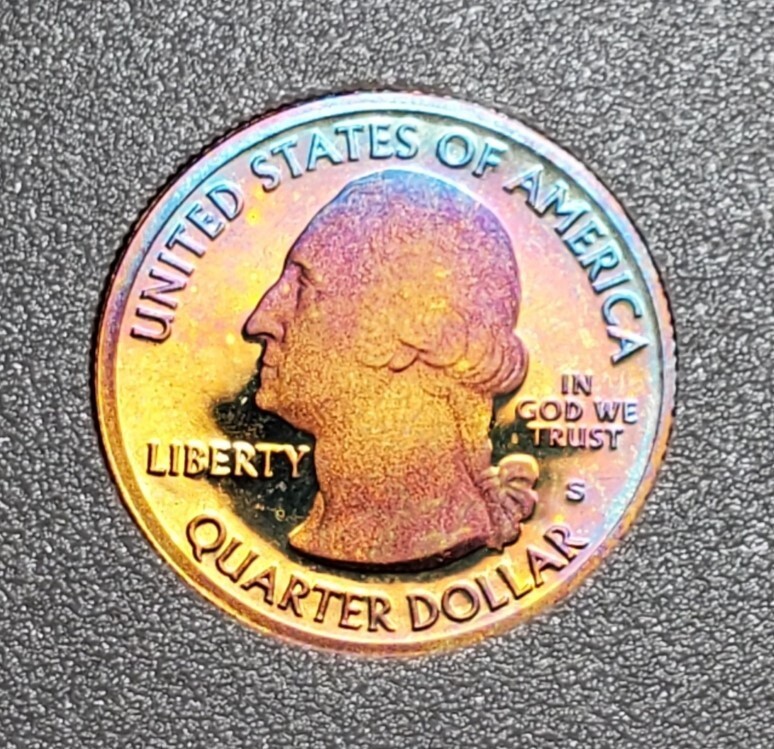 TONED 2012 S DENALI ATB WASHINGTON QUARTER CLAD PROOF UNC #P538