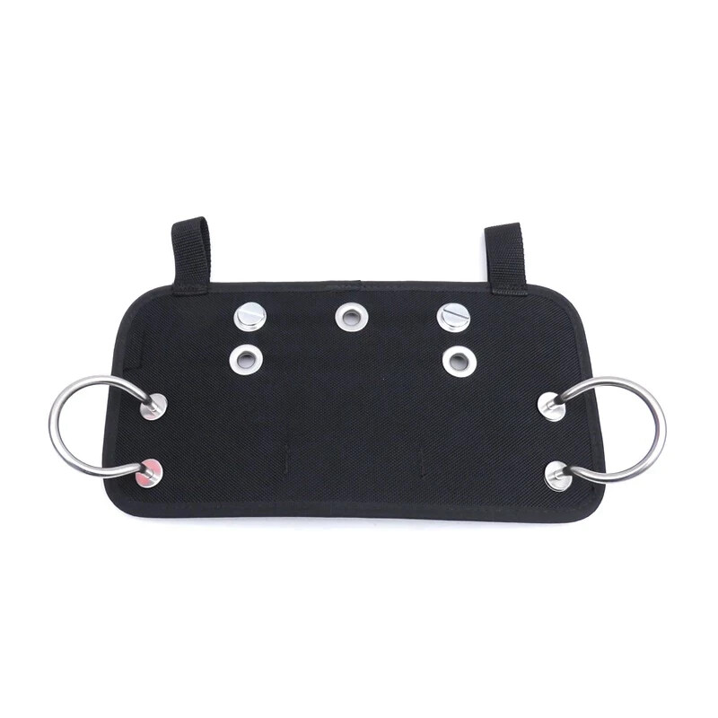 Scuba Dive BCD Butt Plate + Book Screws, Clip Loops Harness Board Sidemount Tech